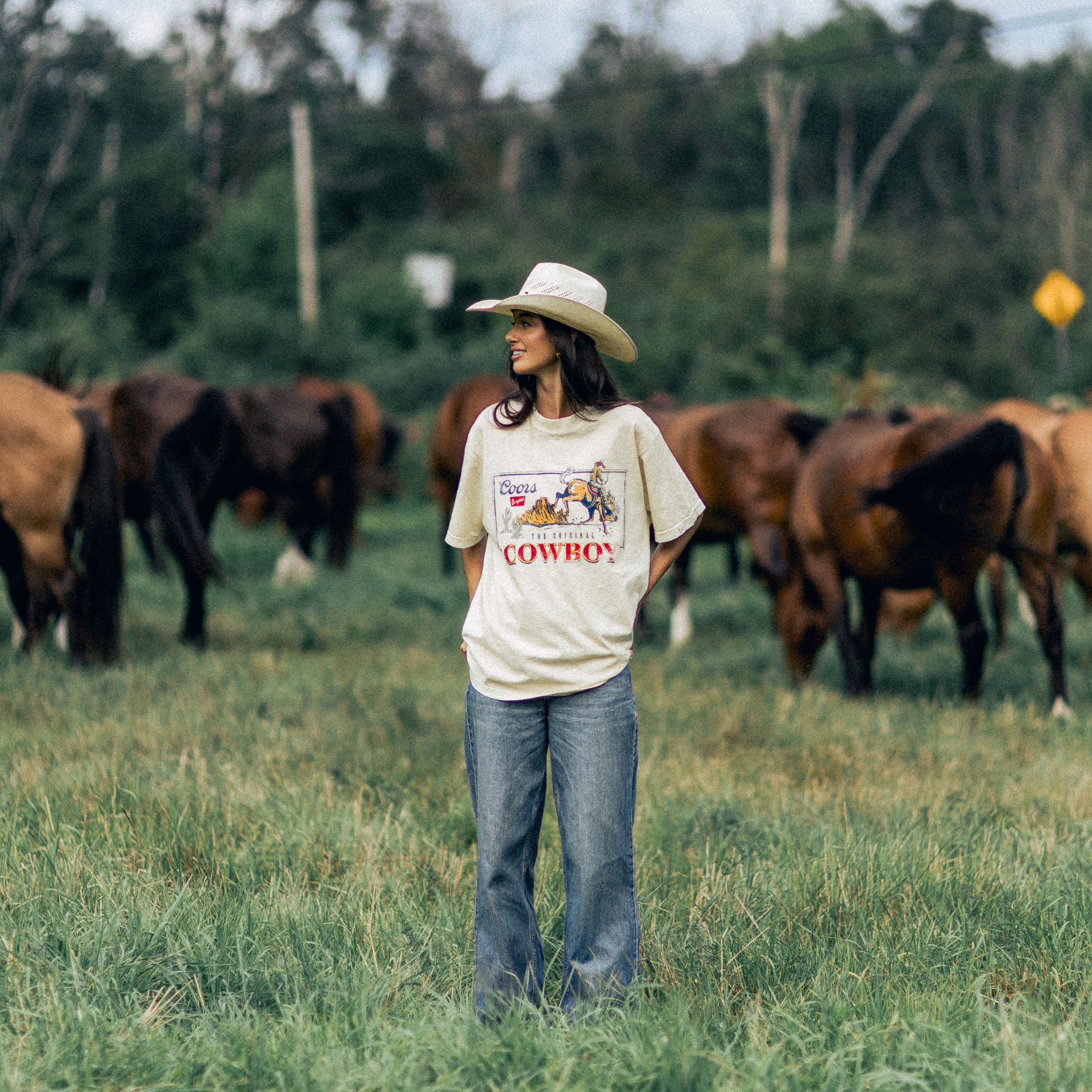 COORS LIGHT THE OG COWBOY VINTAGE STYLE T-SHIRT