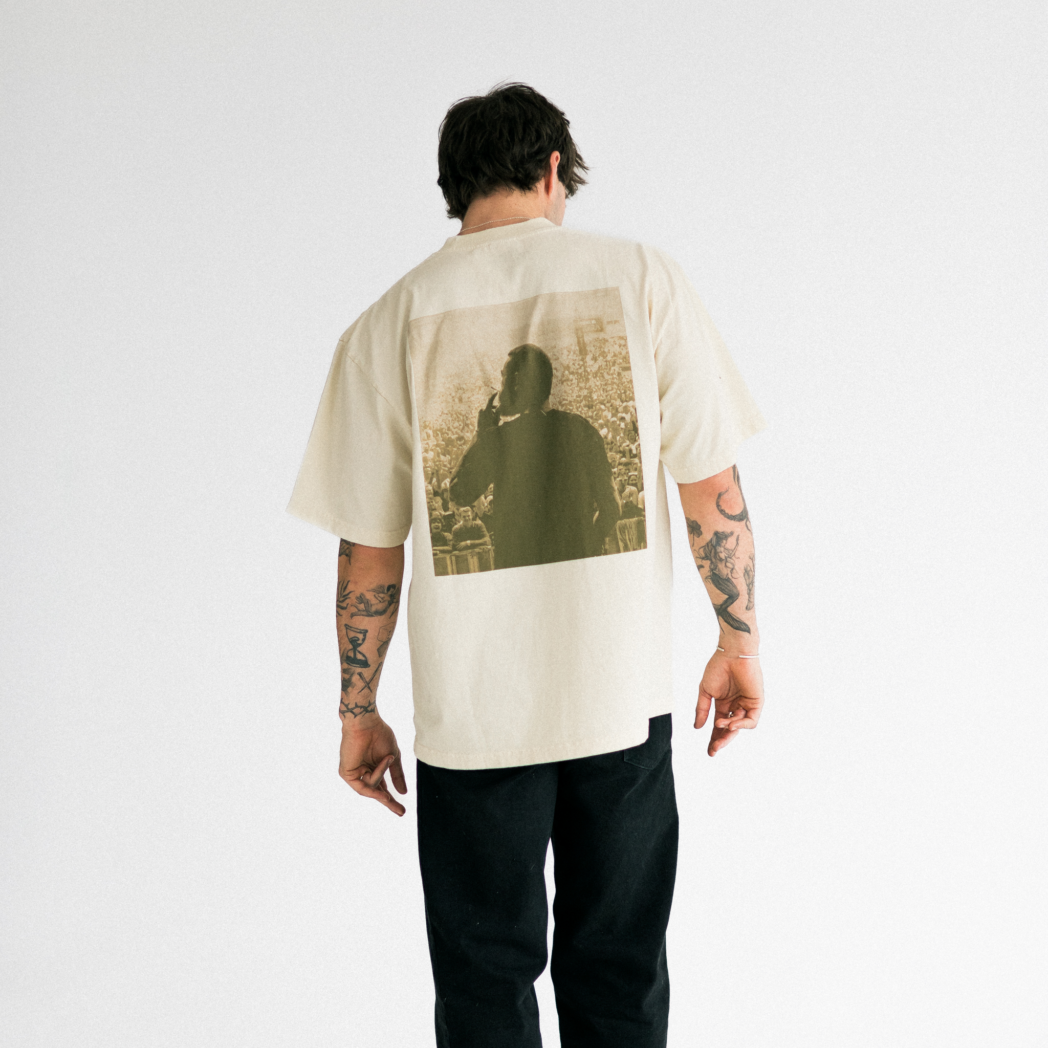 AUSTIN POST MALONE 2023 TOUR VINTAGE STYLE T-SHIRT - CREAM