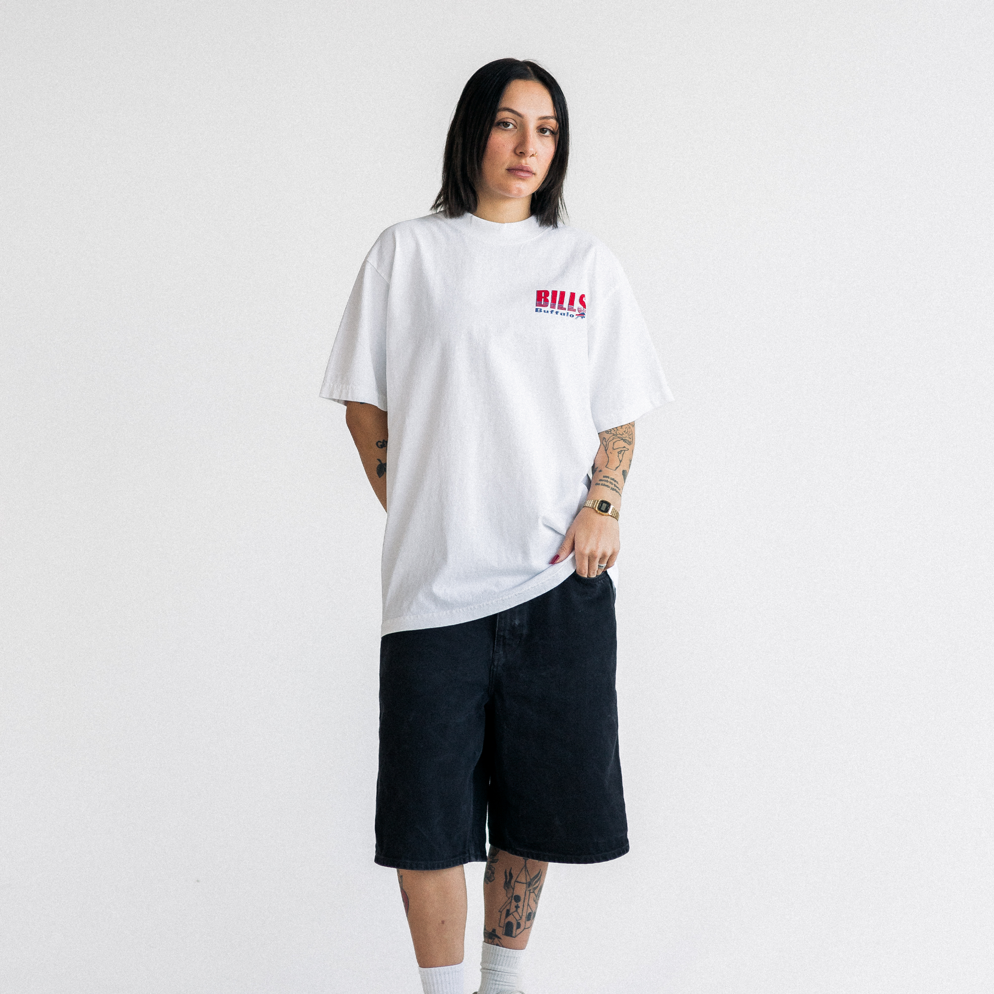 BUFFALO BILLS VINTAGE STYLE T-SHIRT - WHITE