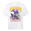 MINNESOTA VIKINGS VINTAGE STYLE T-SHIRT - WHITE