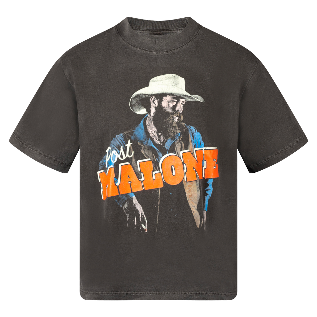POST MALONE VINTAGE STYLE T-SHIRT - SHADOW