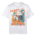 MIAMI DOLPHINS VINTAGE STYLE T-SHIRT - WHITE