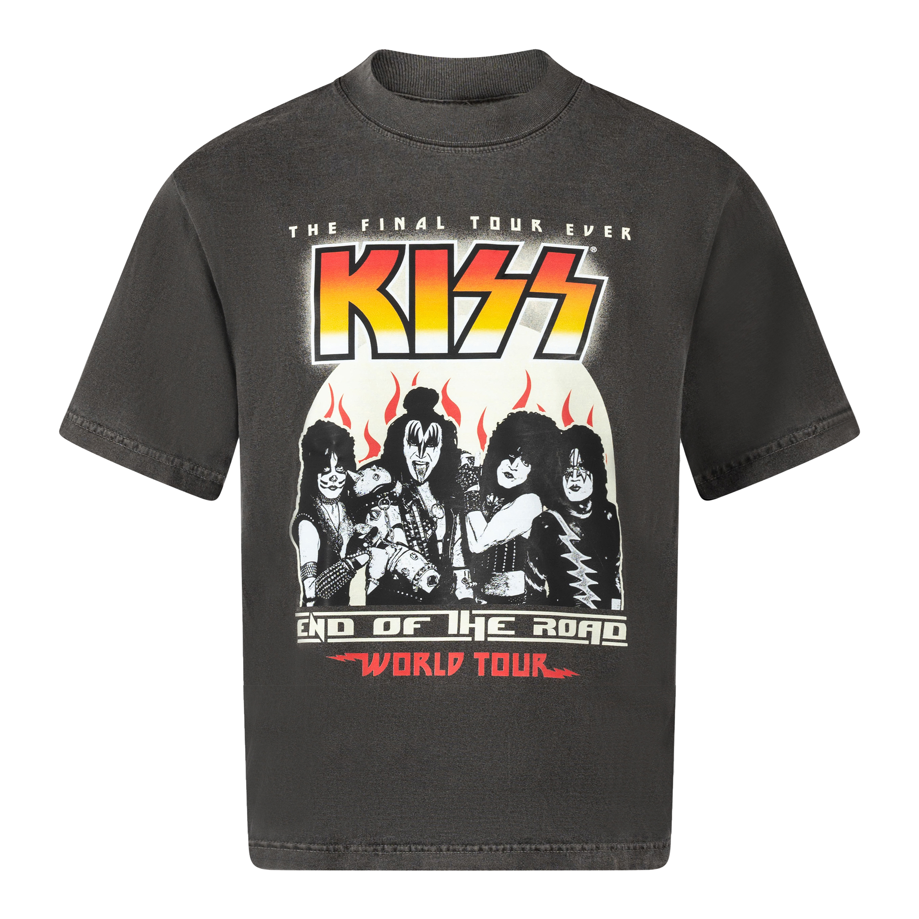 KISS END OF THE ROAD VINTAGE STYLE T-SHIRT - SHADOW