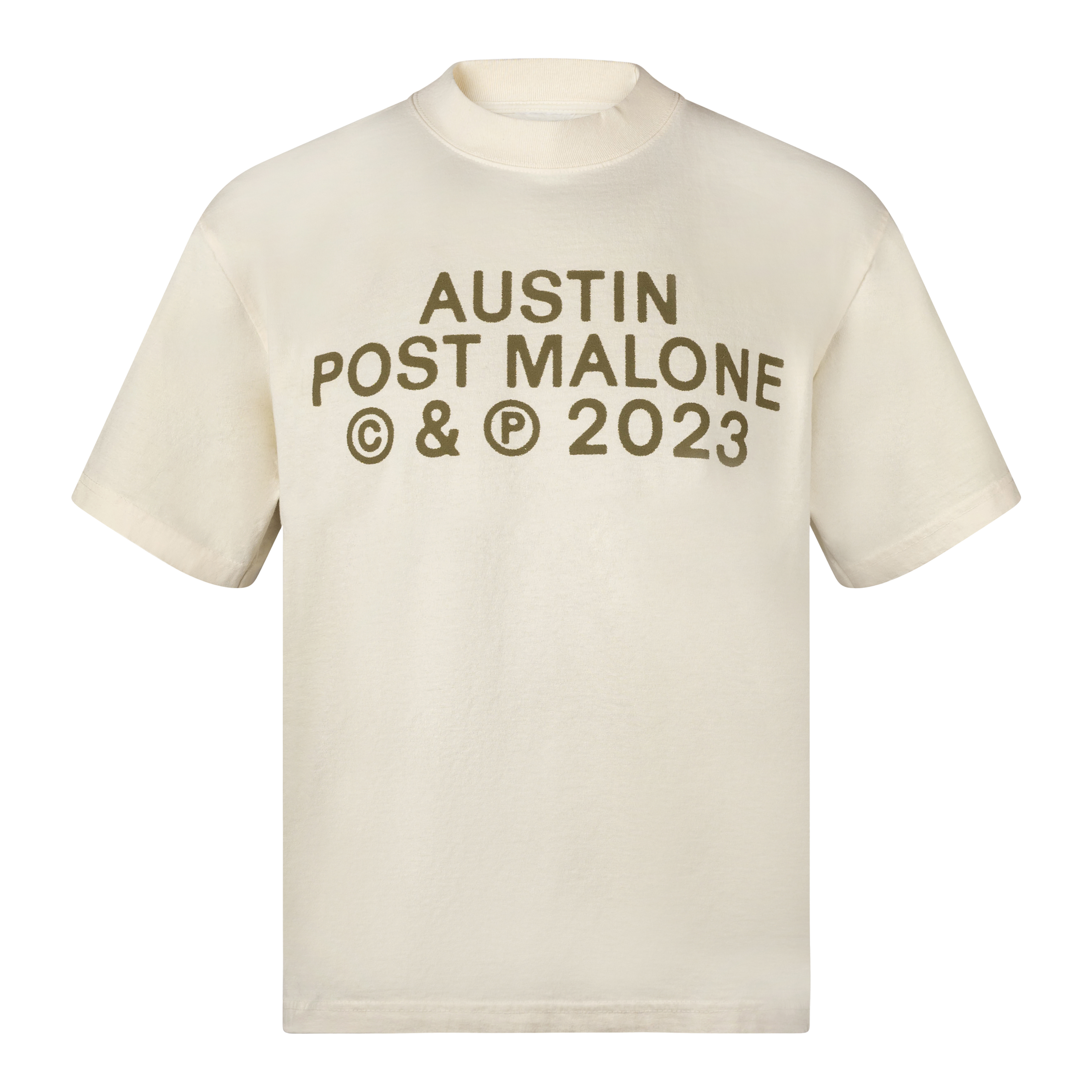 AUSTIN POST MALONE 2023 TOUR VINTAGE STYLE T-SHIRT - CREAM