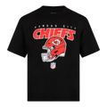 KANSAS CITY CHIEFS VINTAGE STYLE T-SHIRT — BLACK