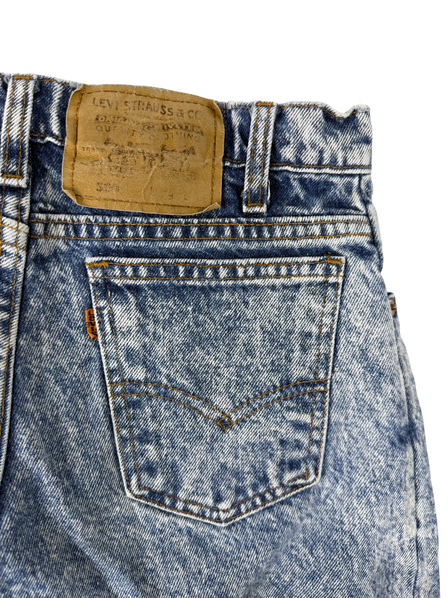 Levi's 550 Acid Wash Orange Tab