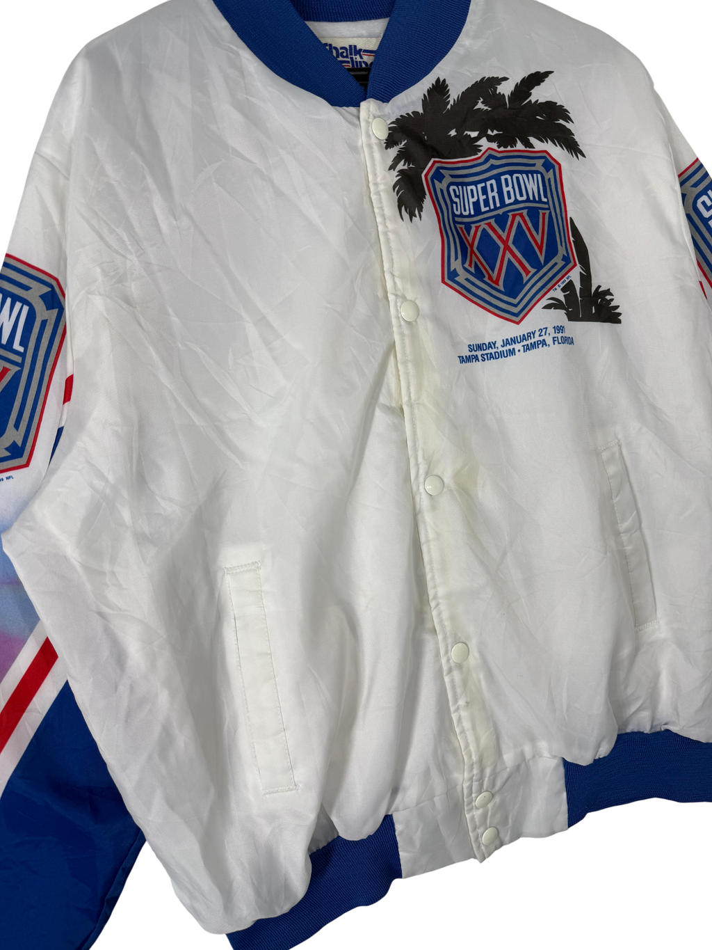 1991 Super Bowl Chalk Line Jacket