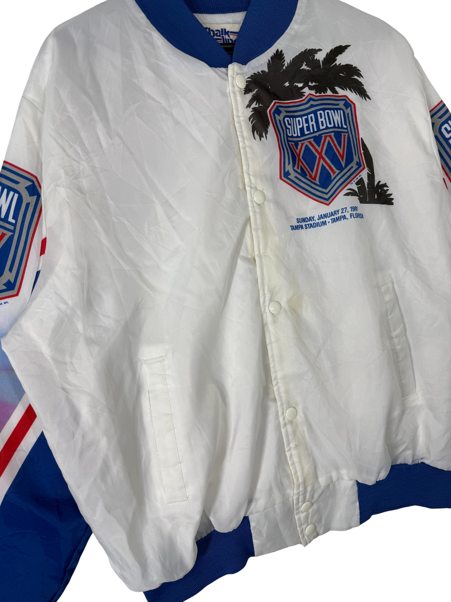 1991 Super Bowl Chalk Line Jacket