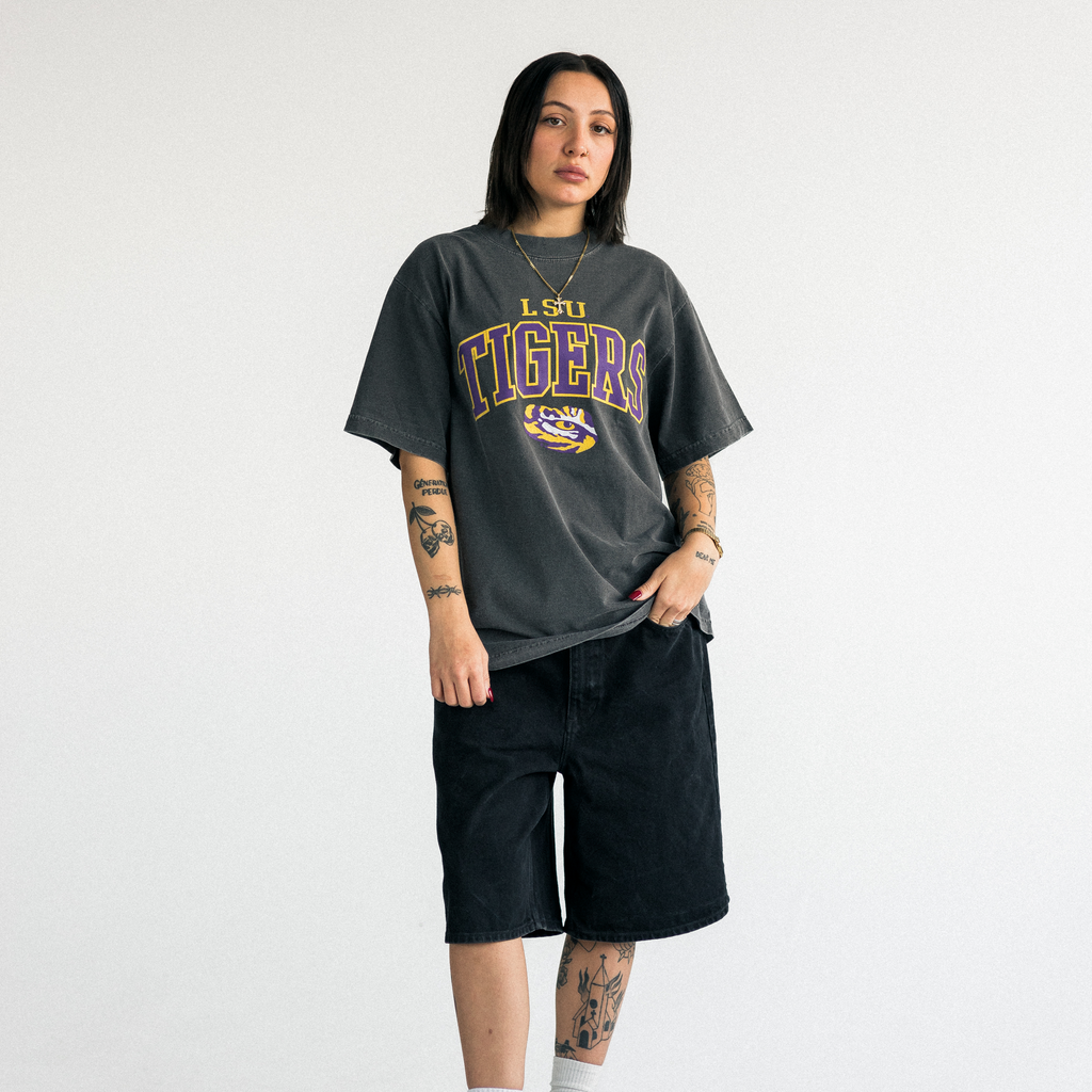 LSU TIGERS VINTAGE STYLE T-SHIRT - SHADOW