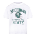 MICHIGAN STATE VINTAGE STYLE T-SHIRT — WHITE