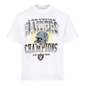LAS VEGAS RAIDERS CHAMPIONS VINTAGE STYLE T-SHIRT — WHITE