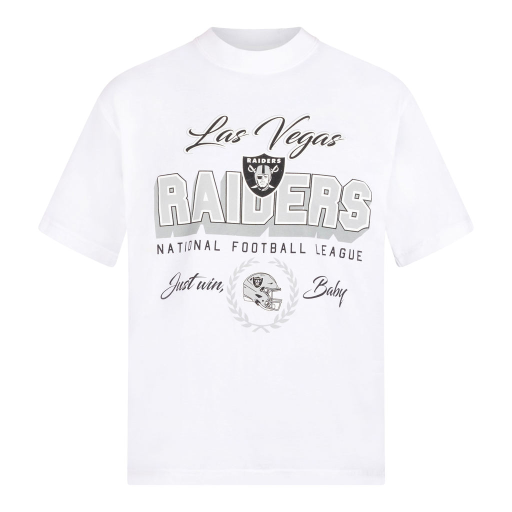 LAS VEGAS RAIDERS VINTAGE STYLE T-SHIRT — WHITE