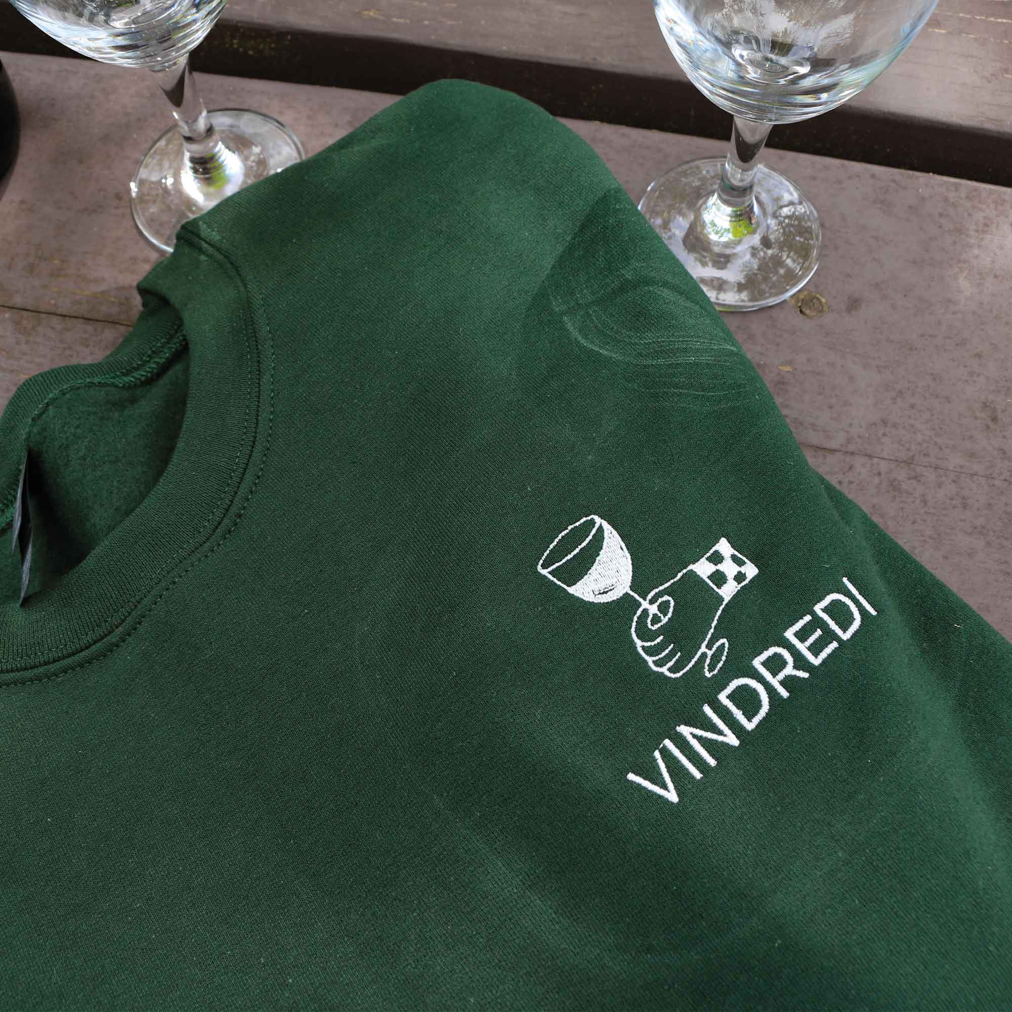 Crewneck "Vindredi" brodé
