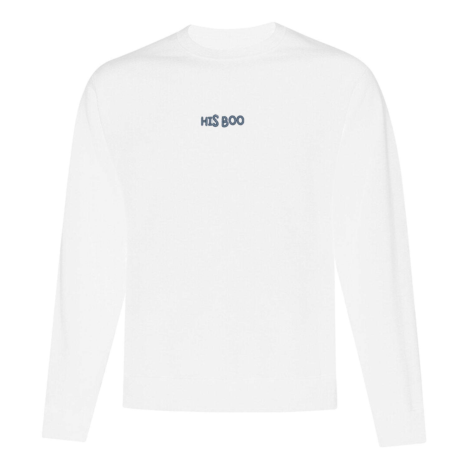 Crewneck "His Boo" brodé
