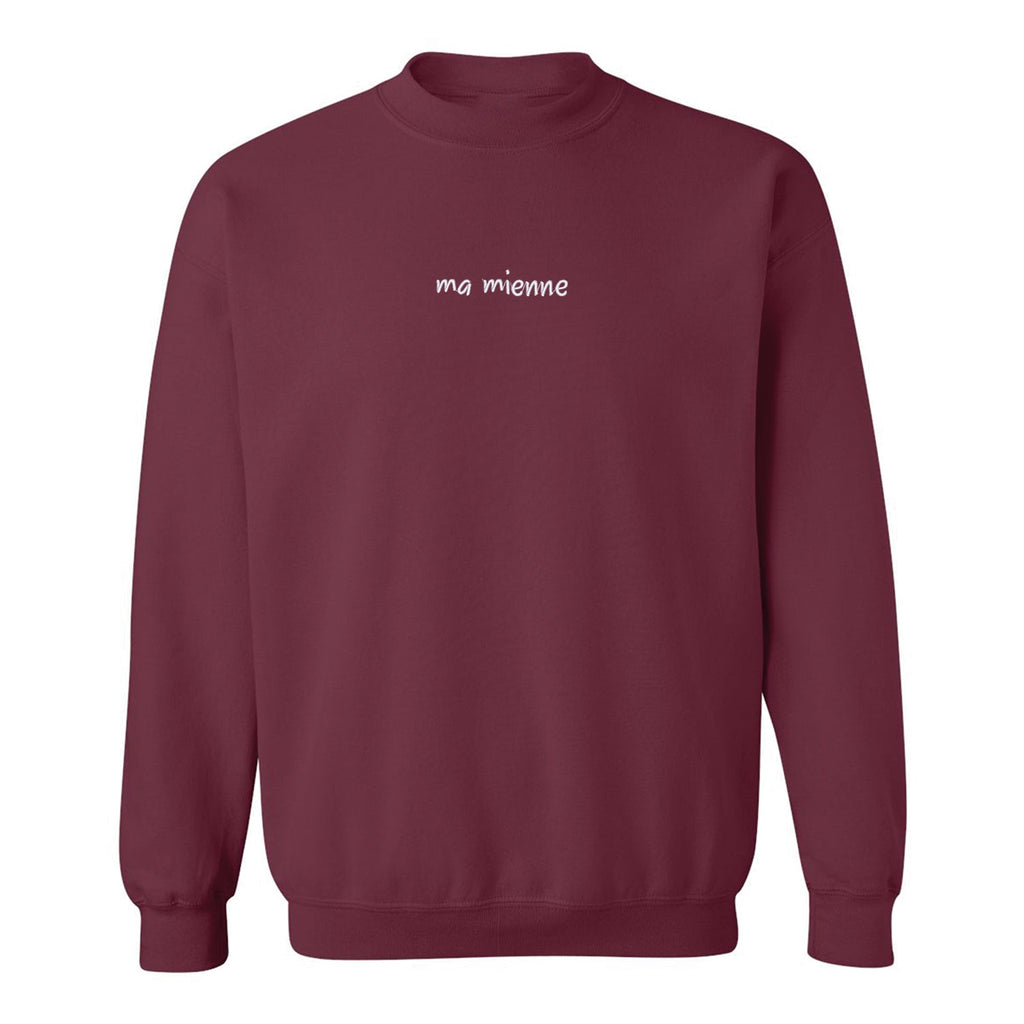 Crewneck "Ma mienne" brodé