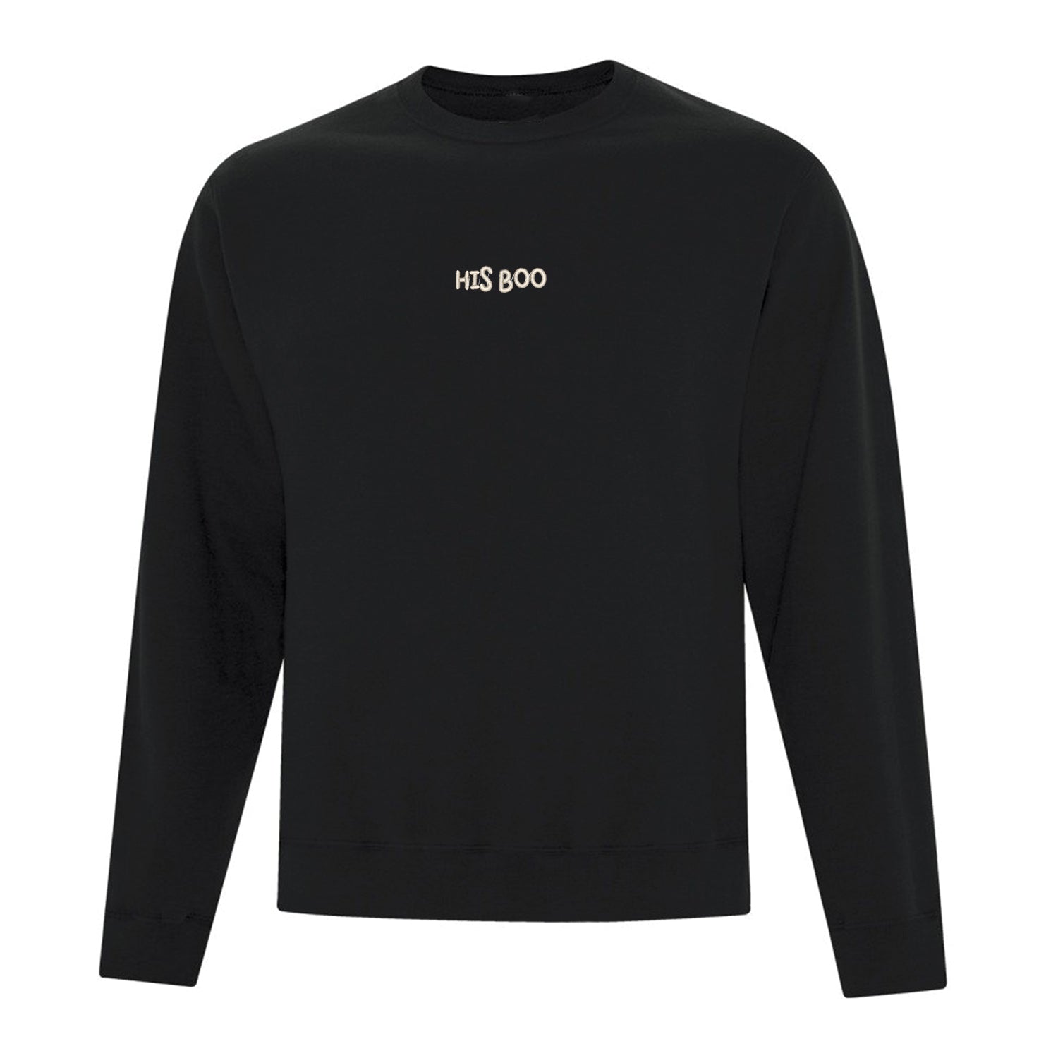 Crewneck "His Boo" brodé