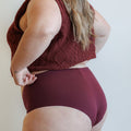 Culotte bikini sans couture Wild Burgundy
