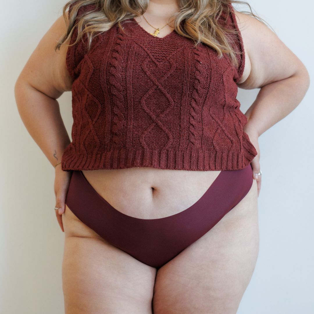 Culotte bikini sans couture Noir Noble