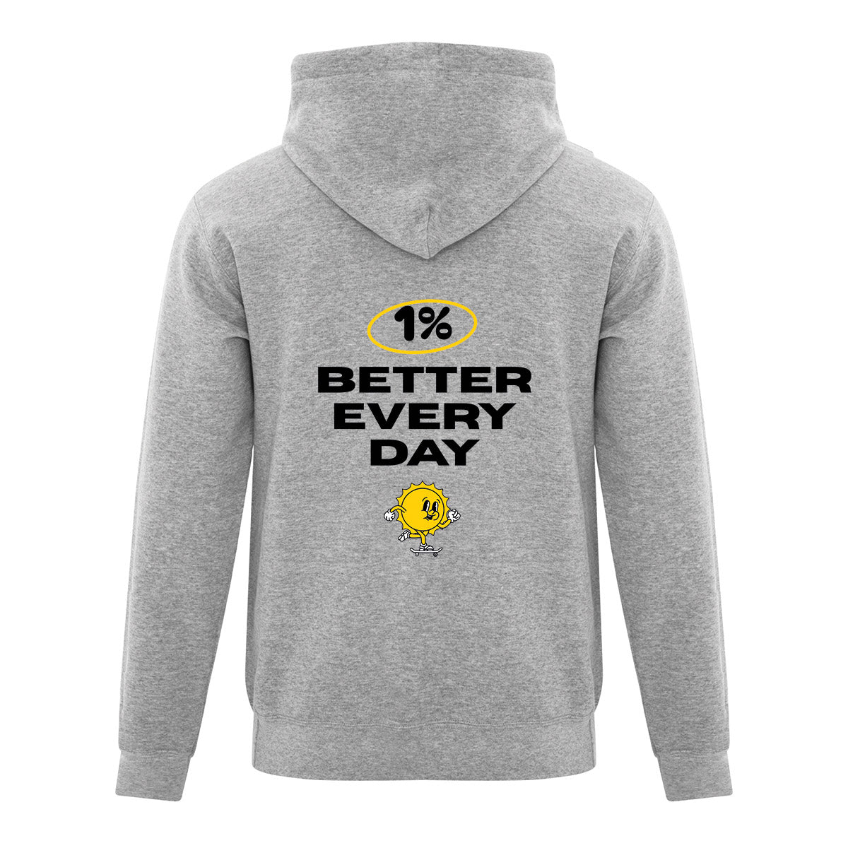 Hoodie "1% Better Everyday" brodé & imprimé