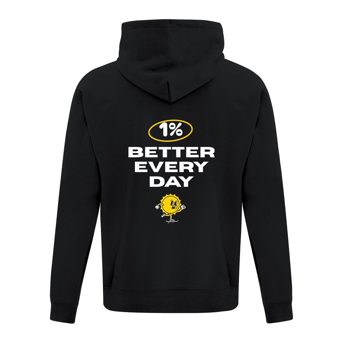 Hoodie "1% Better Everyday" brodé & imprimé