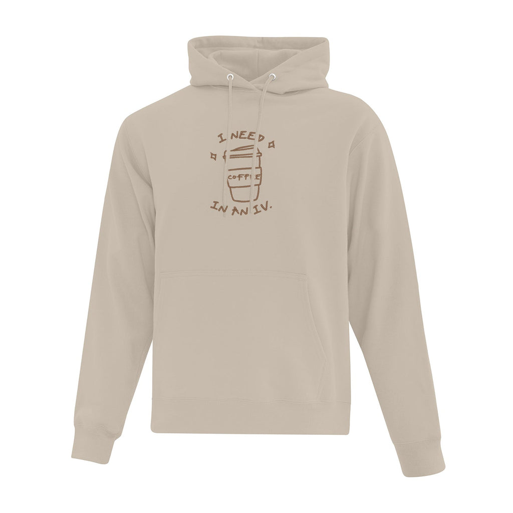 Hoodie "I Need Coffee" brodé