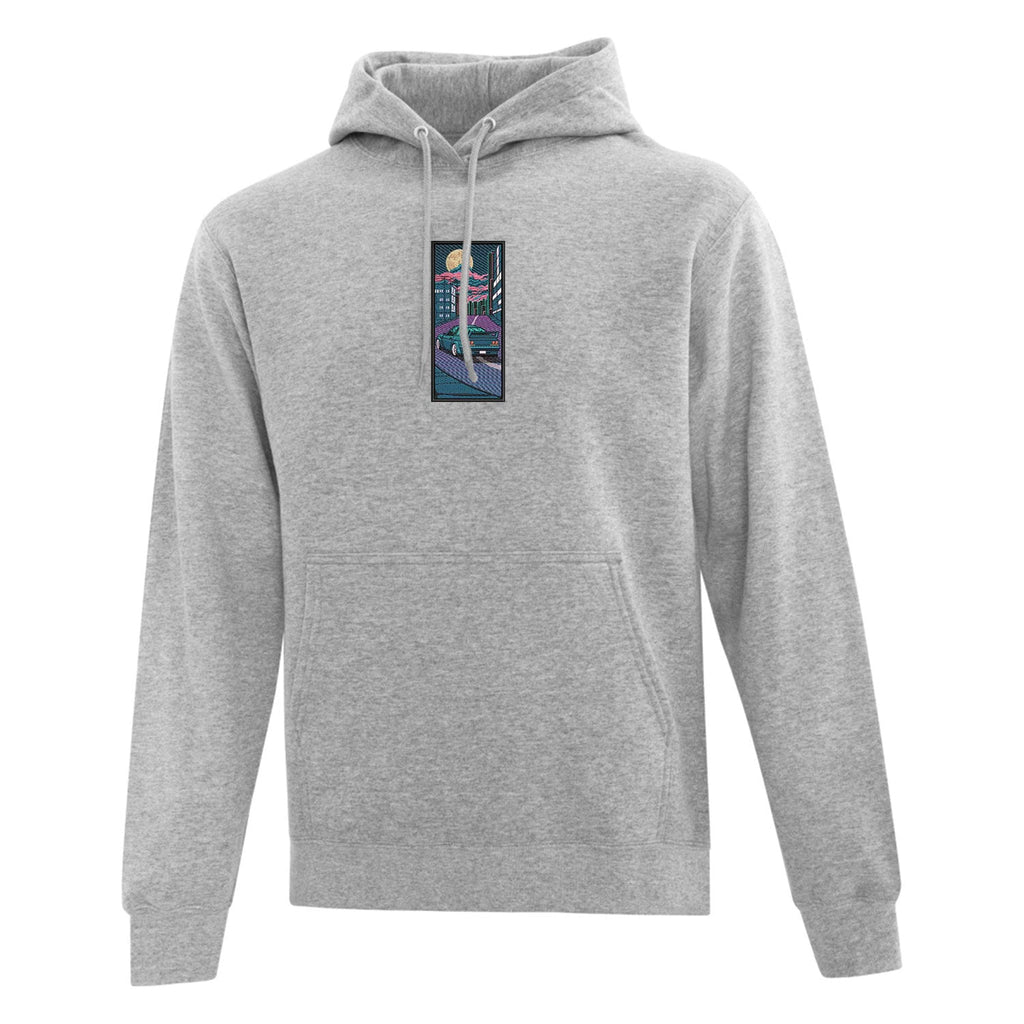 Hoodie Nuit au Japon brodé