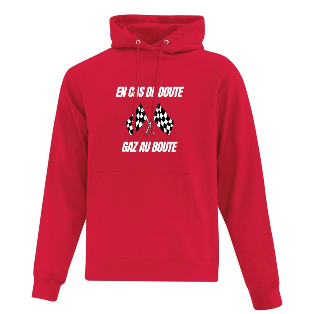 Hoodie "Gaz au boute" imprimé
