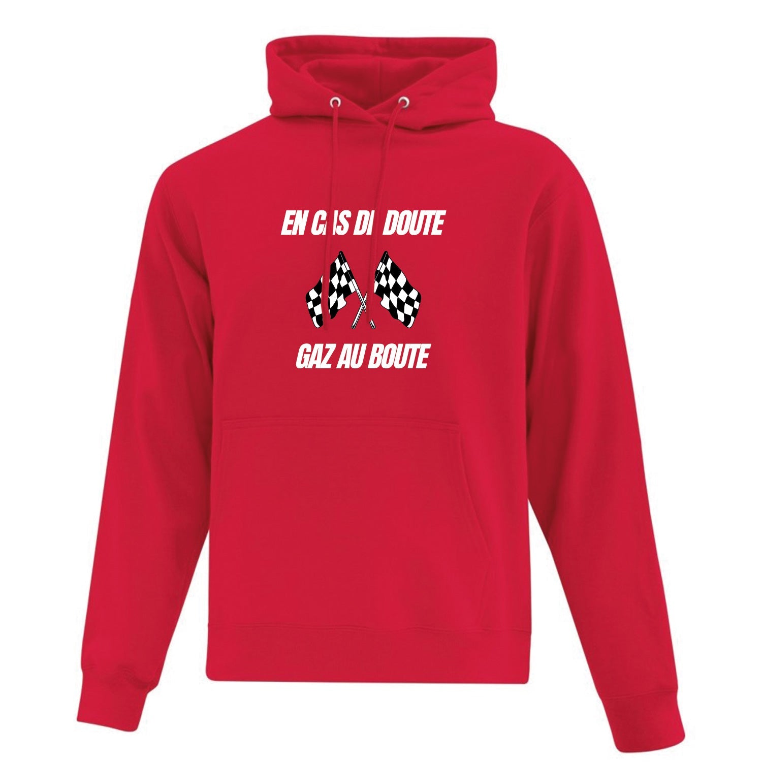 Hoodie "Gaz au boute" imprimé