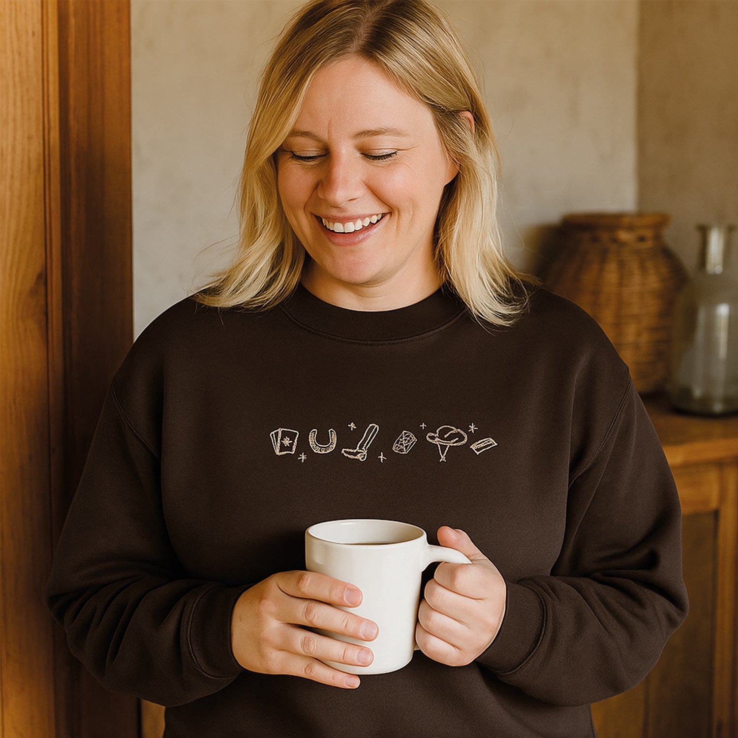 Crewneck Soft Cowgirl brodé