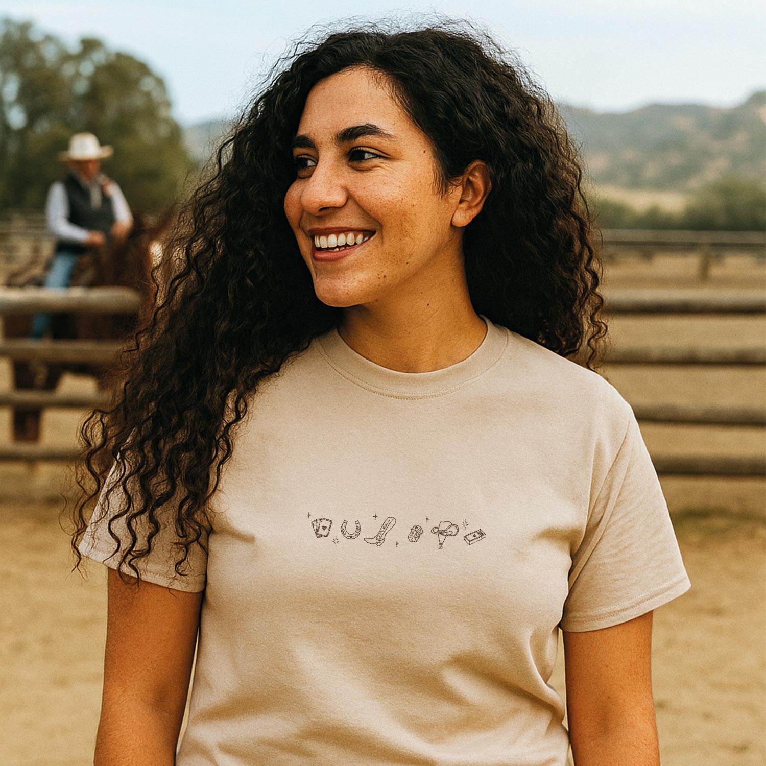 T-shirt Soft Cowgirl brodé