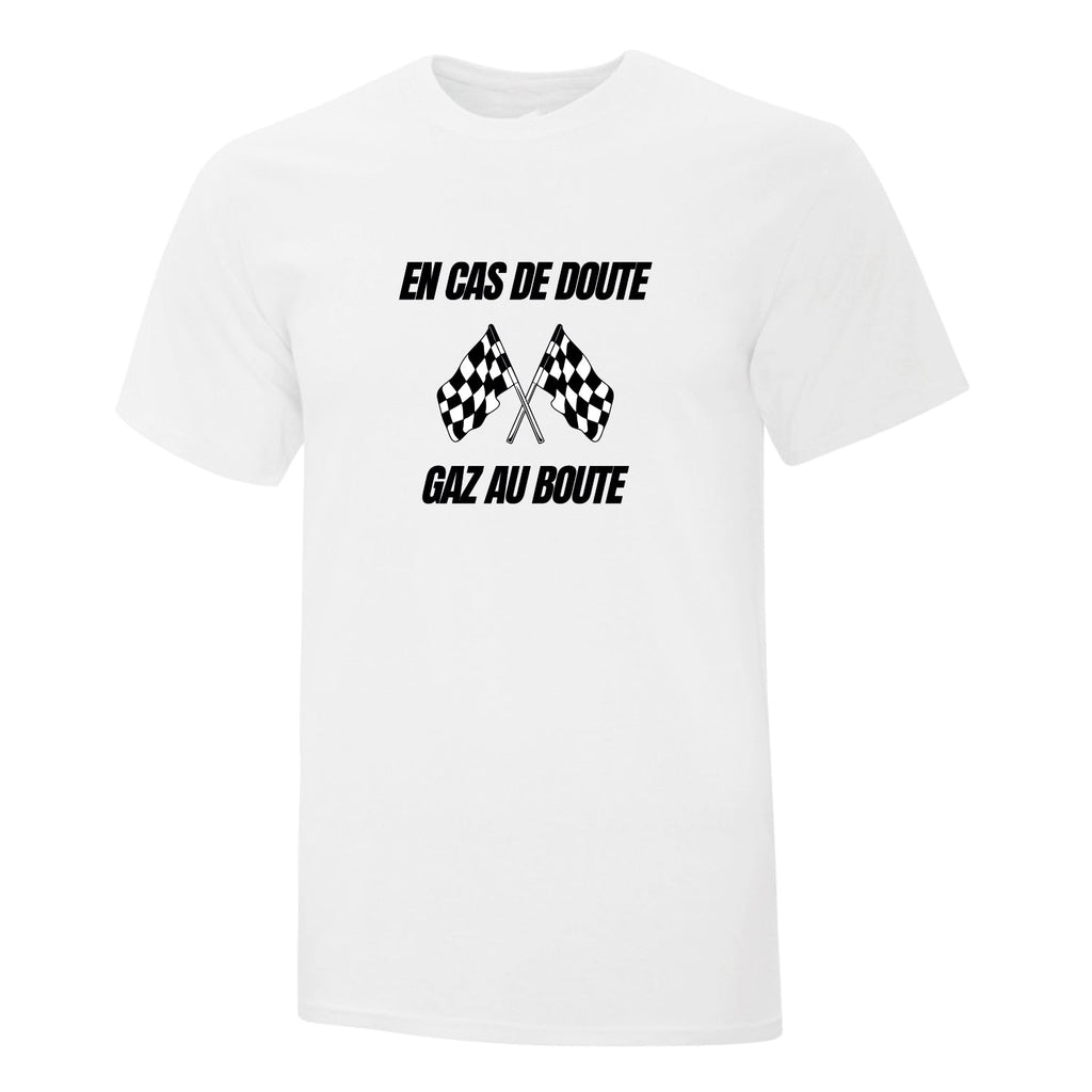 T-shirt "Gaz au boute" imprimé