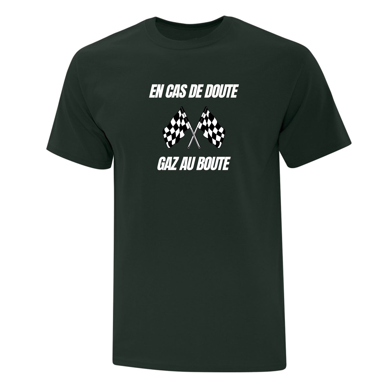 T-shirt "Gaz au boute" imprimé