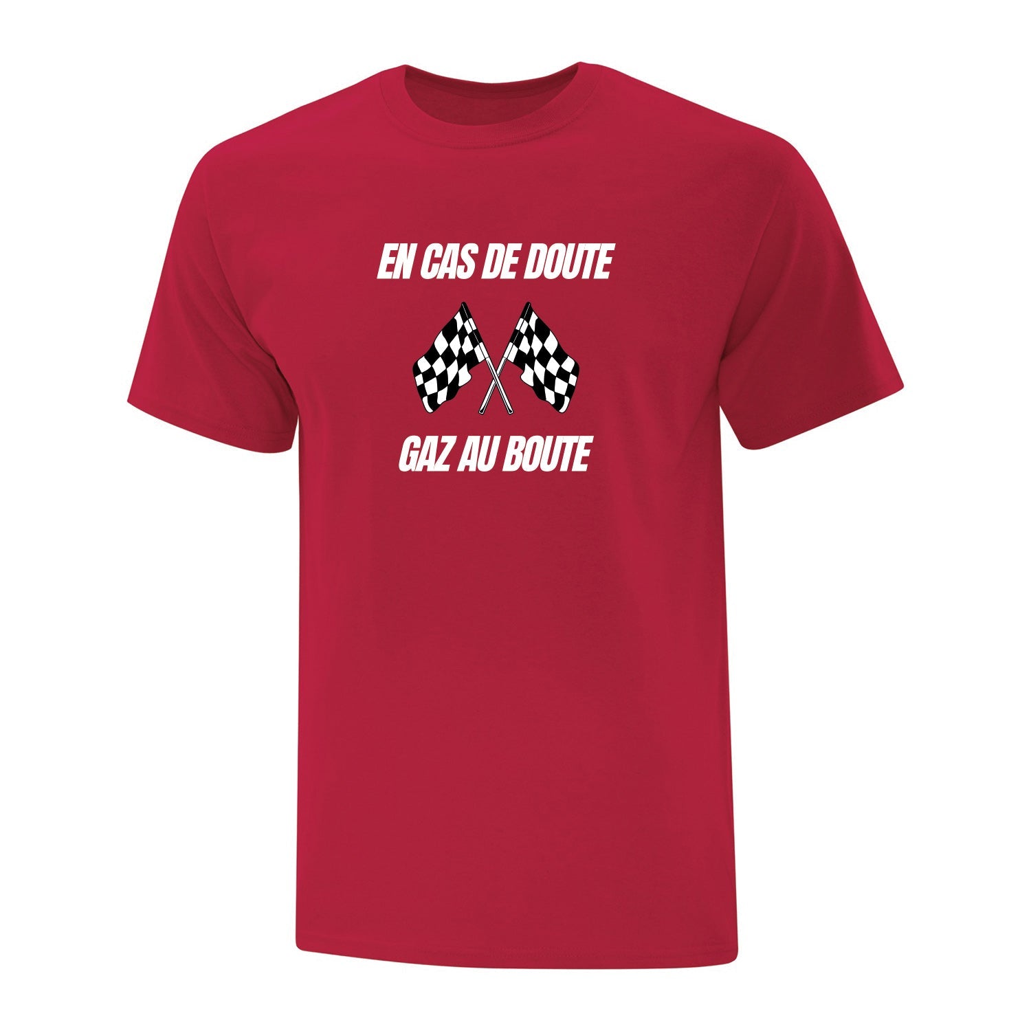 T-shirt "Gaz au boute" imprimé