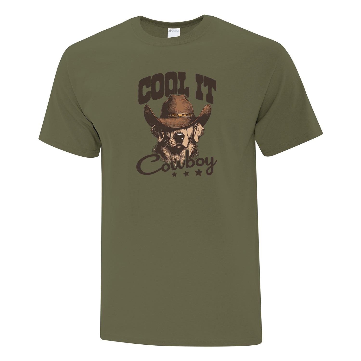 T-shirt "Cool it cowboy" imprimé