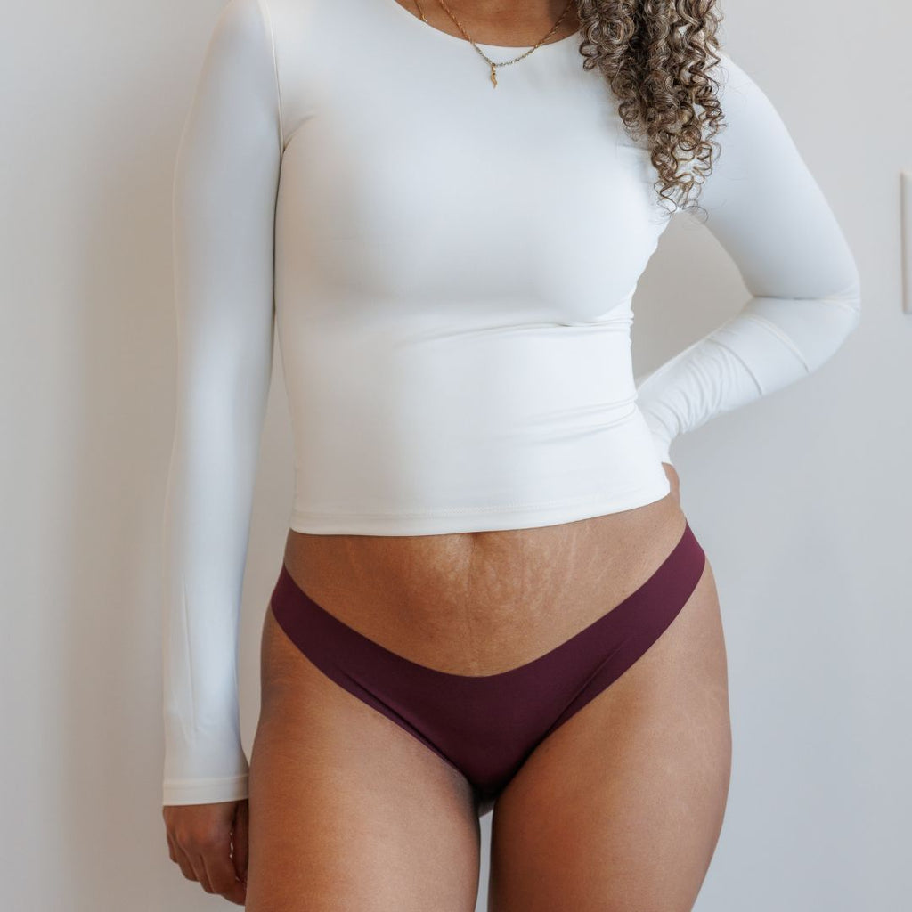 Tanga sans couture Lilas