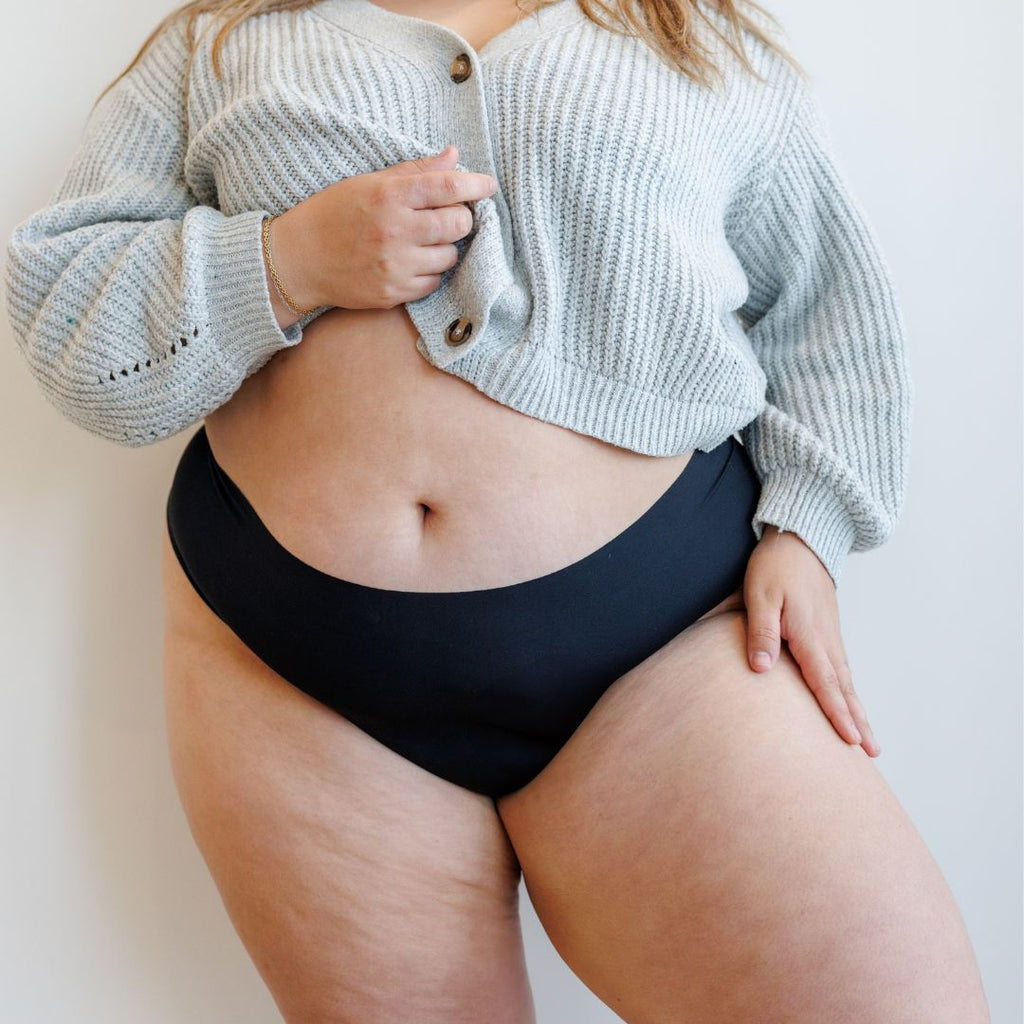 Tanga taille haute sans couture Burgundy