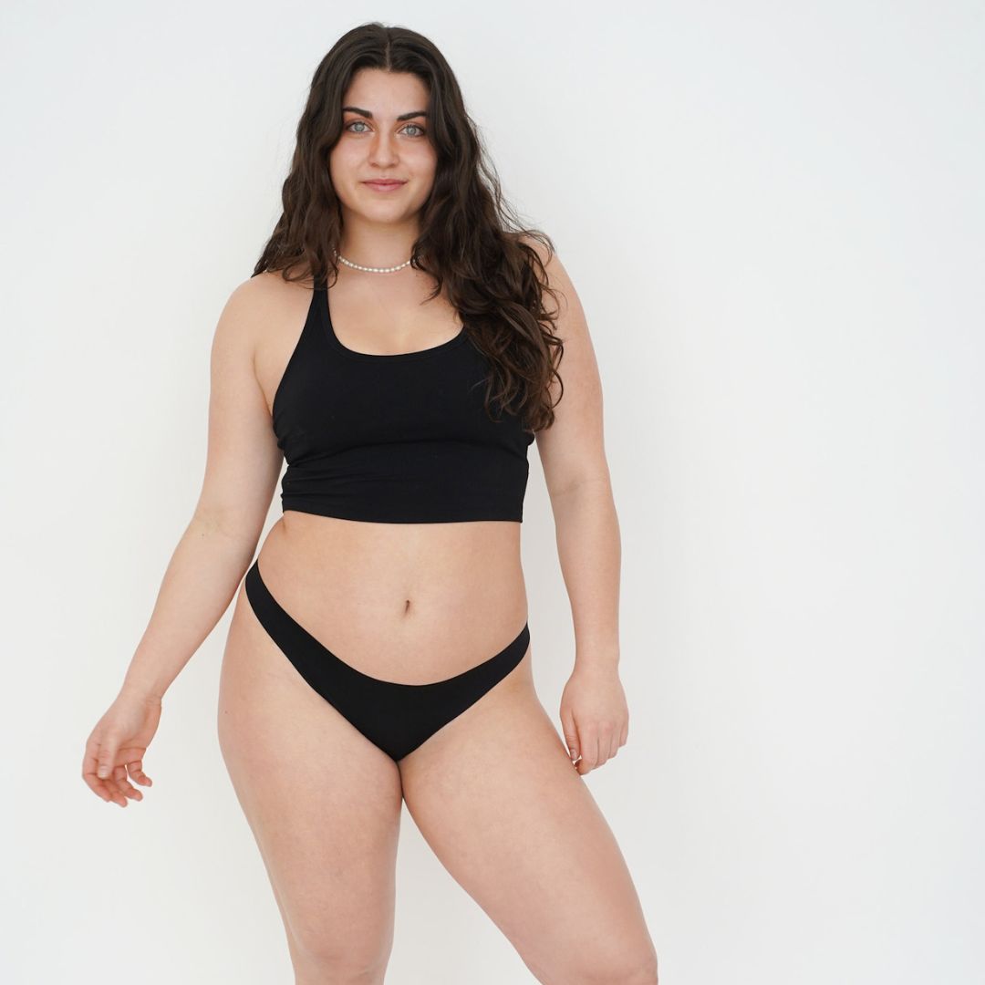 Tanga sans couture Le Rosé