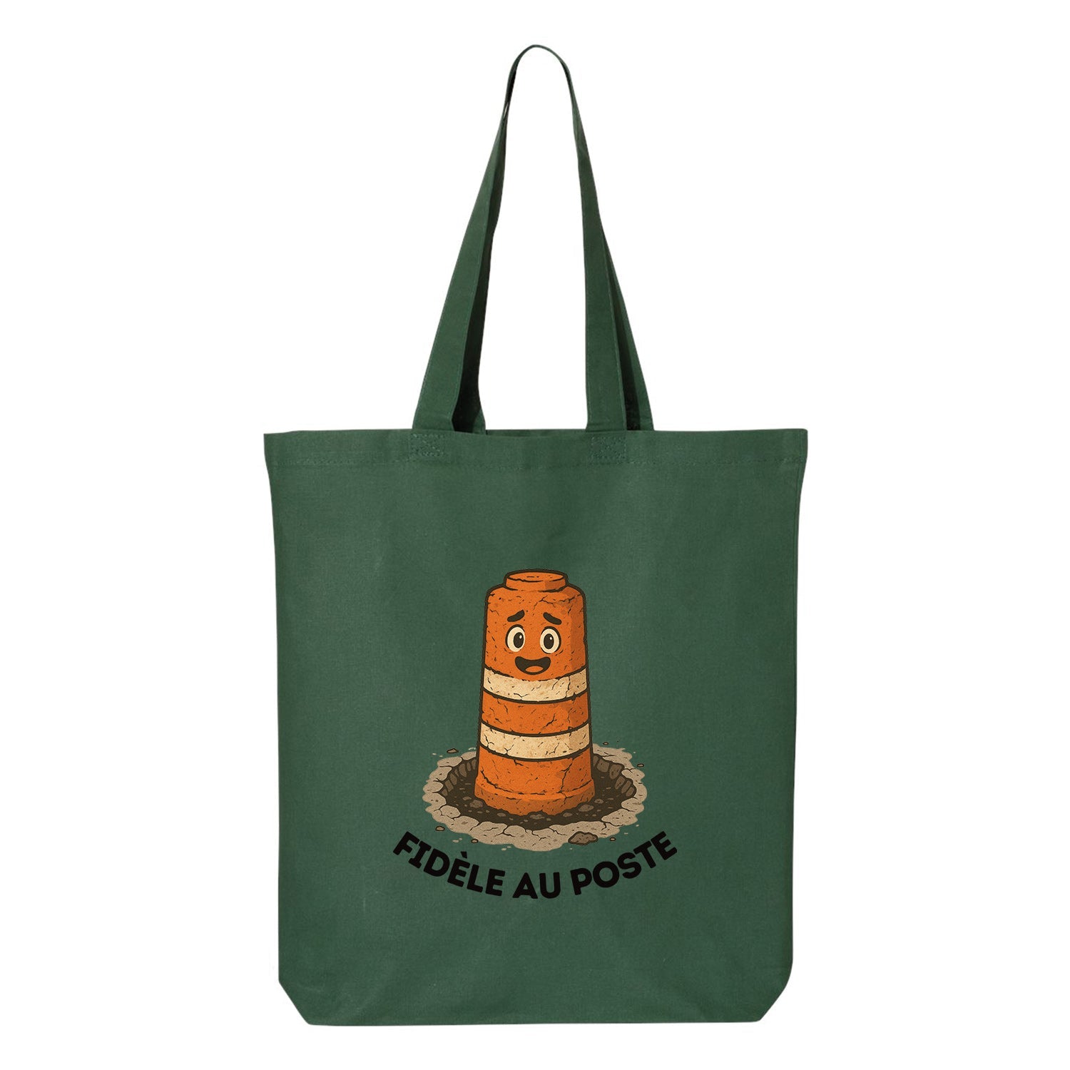 Tote bag "Fidèle au poste" imprimé
