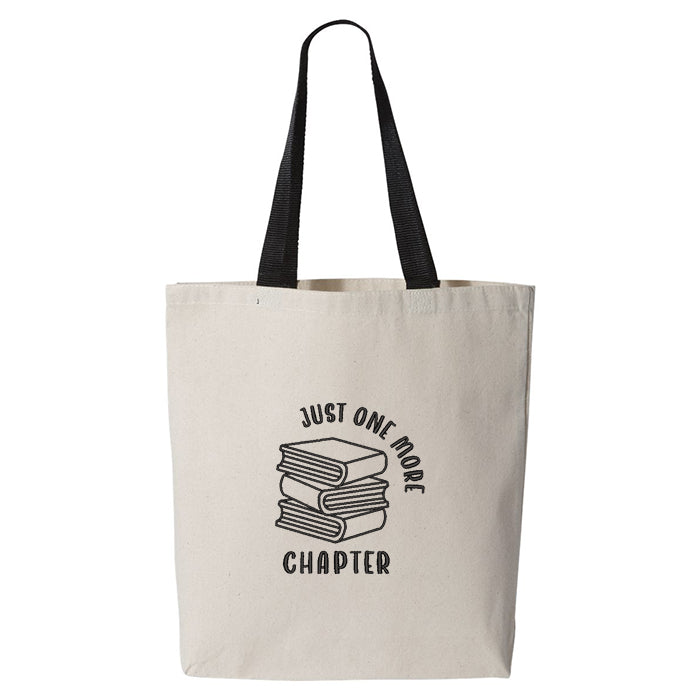 Tote bag "One More Chapter" brodé